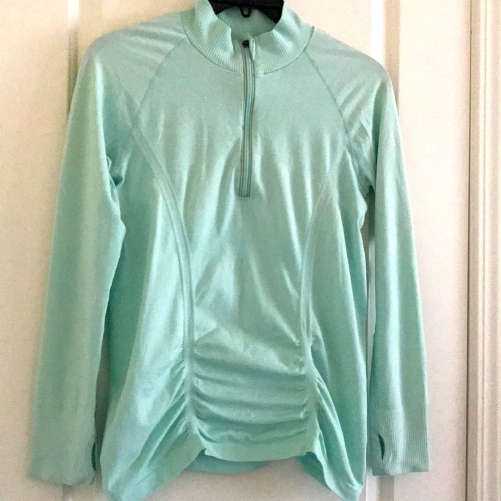 Athleta Quarter Zip Stretchy Activewear Top